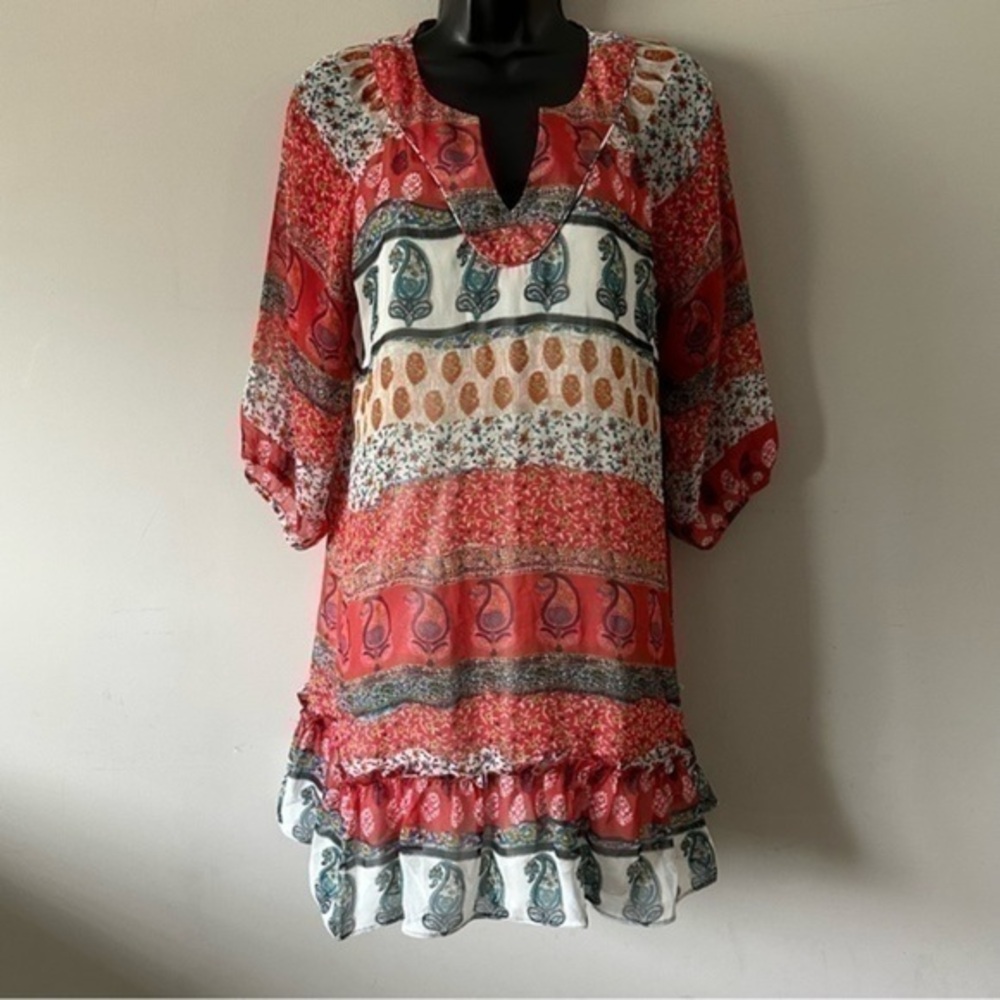EUC Joy Joy Shift 3/4 Sleeve Dress size medium
